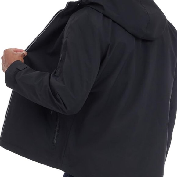 NWT Michael Kors Mens Bonded Tech Jersey Hooded Men's Jacket Medium - Picture 3 of 3